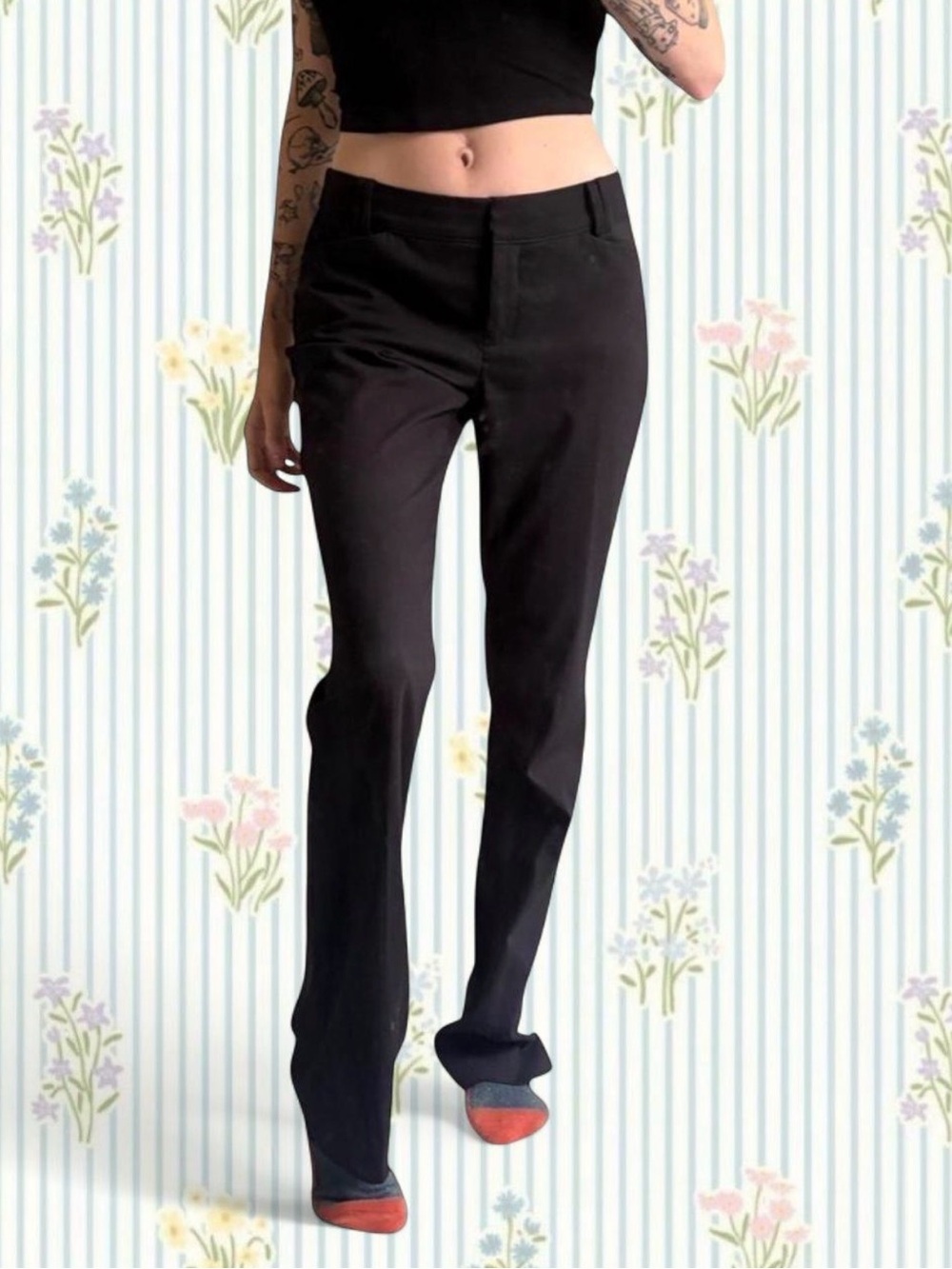 Mexx Black Boot-Cut Dress Pants